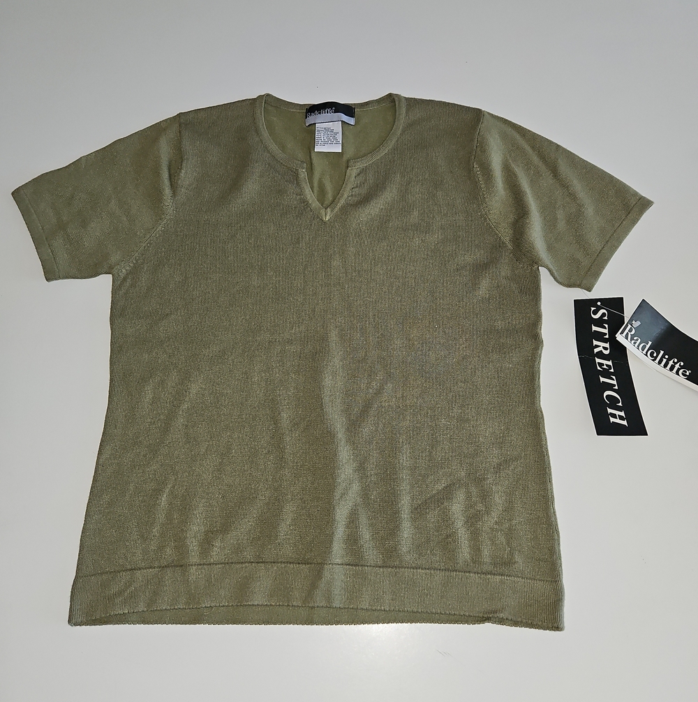 Radcliffe Olive Stretch Short Sleeve Tee